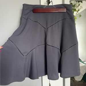 Ann Taylor Charcoal A-Line Skirt